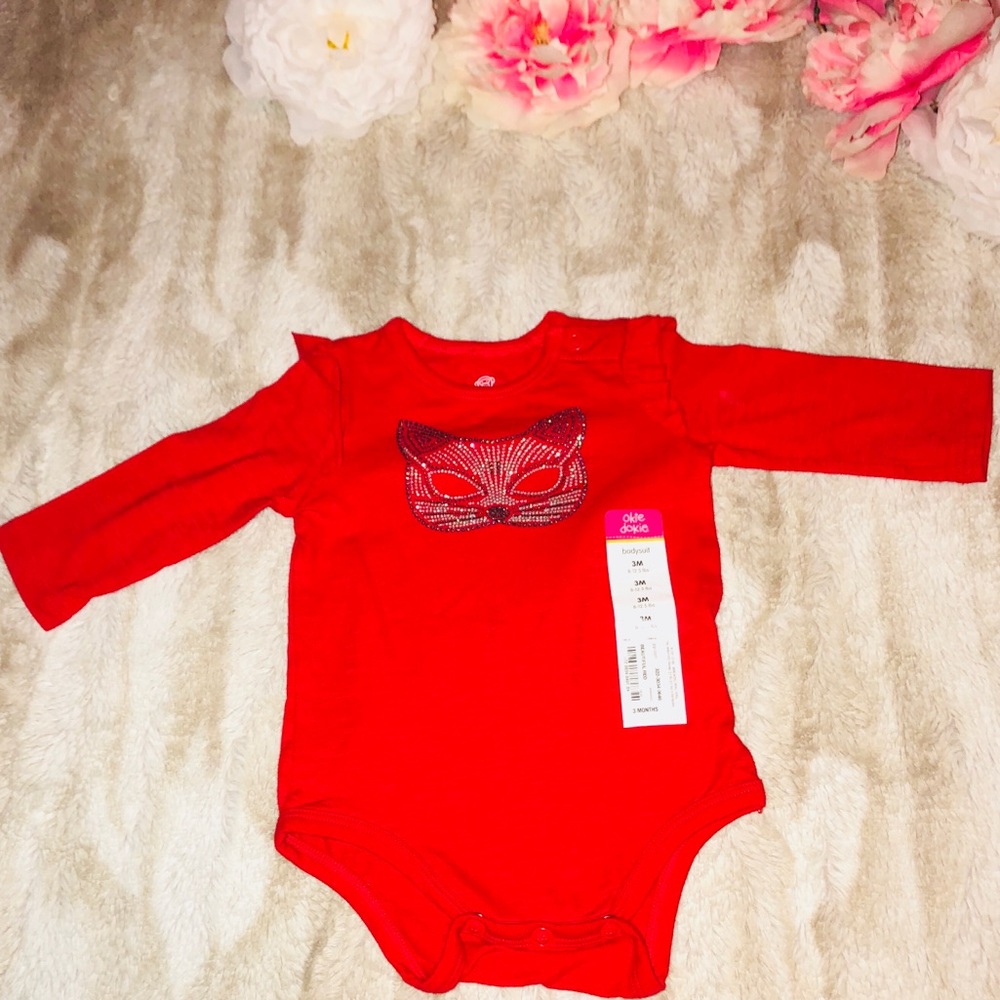 Okie Dokie long sleeve onesie size 3months NWT